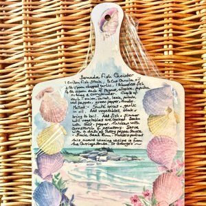 New Bermuda Wood Cheese Board Famous Fish Chowder